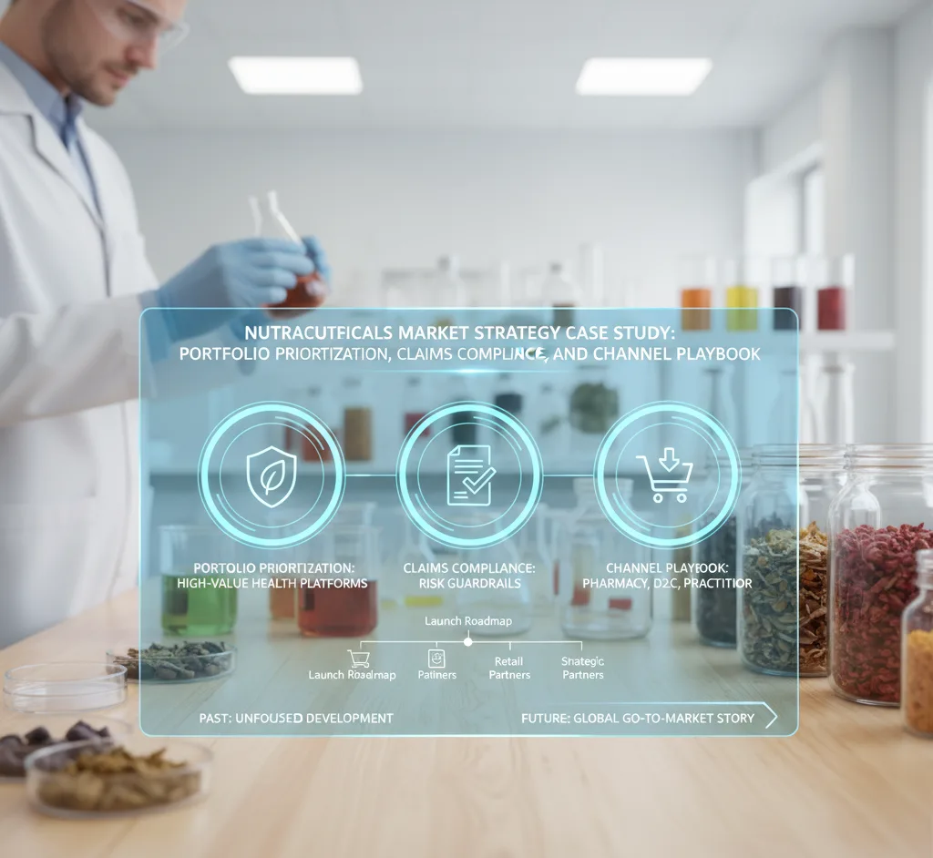 Nutraceuticals Market Strategy Case Study: Portfolio Prioritization, Claims Compliance, and Channel Playbook